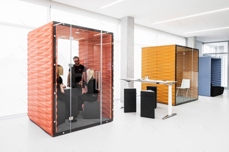 Vank's soundproof pods offer private workspaces for open-plan offices-4