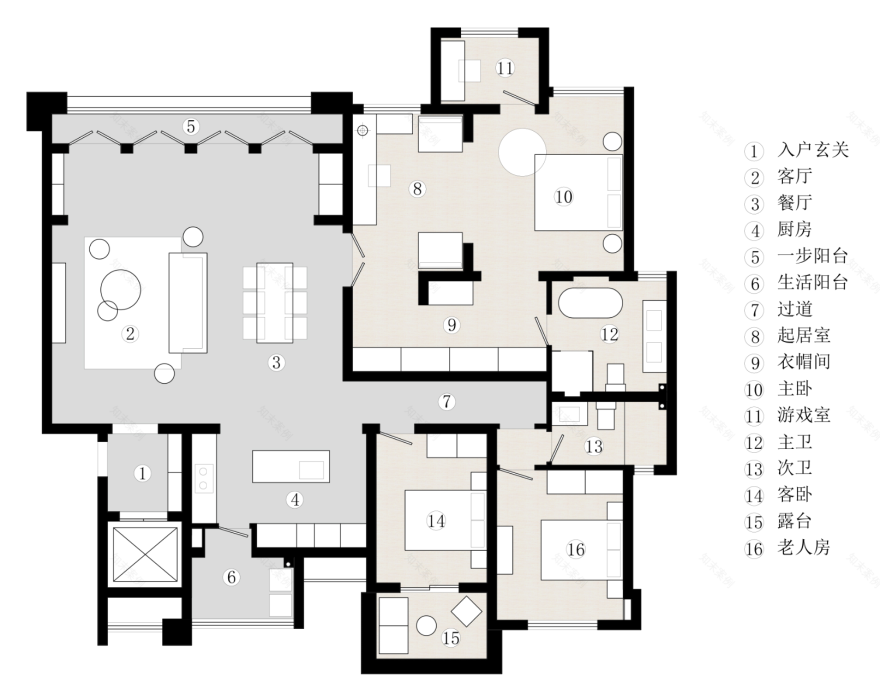 170㎡混搭法式风住宅设计丨DE 设计事务所-5