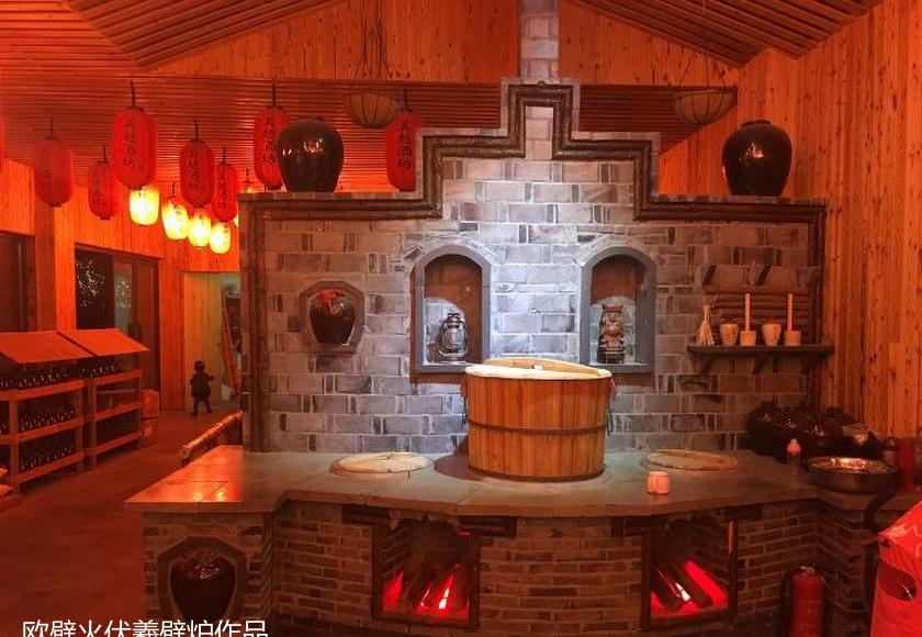 拈花湾酒店壁炉装饰设计效果-10