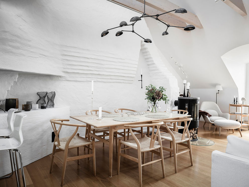 哥德堡明亮宽敞的顶层公寓设计-8