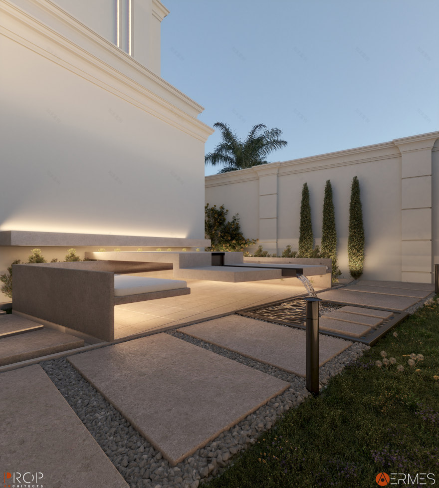 别墅外部及景观丨沙特阿拉伯丨PROP & AERMES ARCHITECTS-8