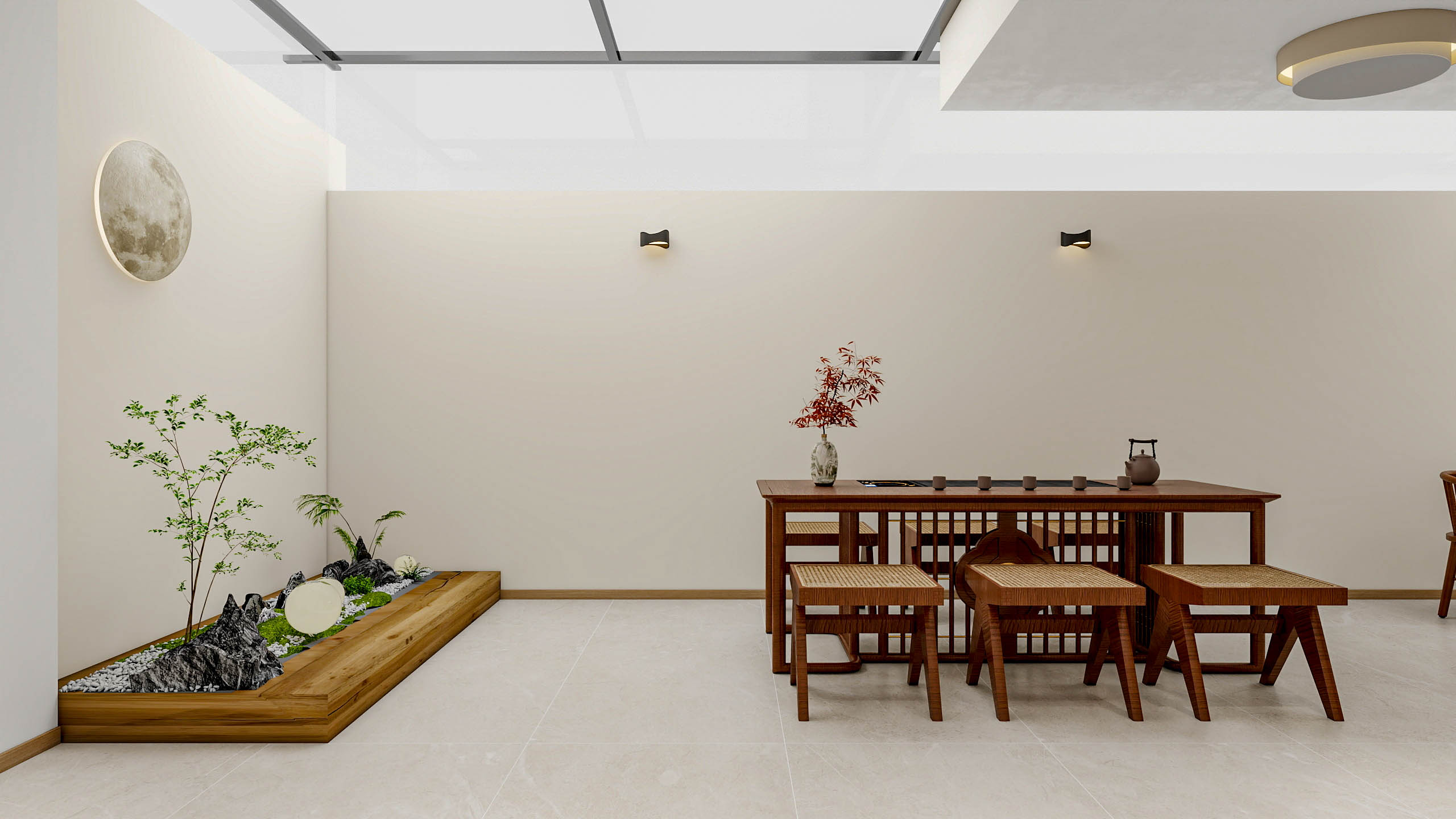 四川成都成都合院（376平方底跃简约中式三居室）-42