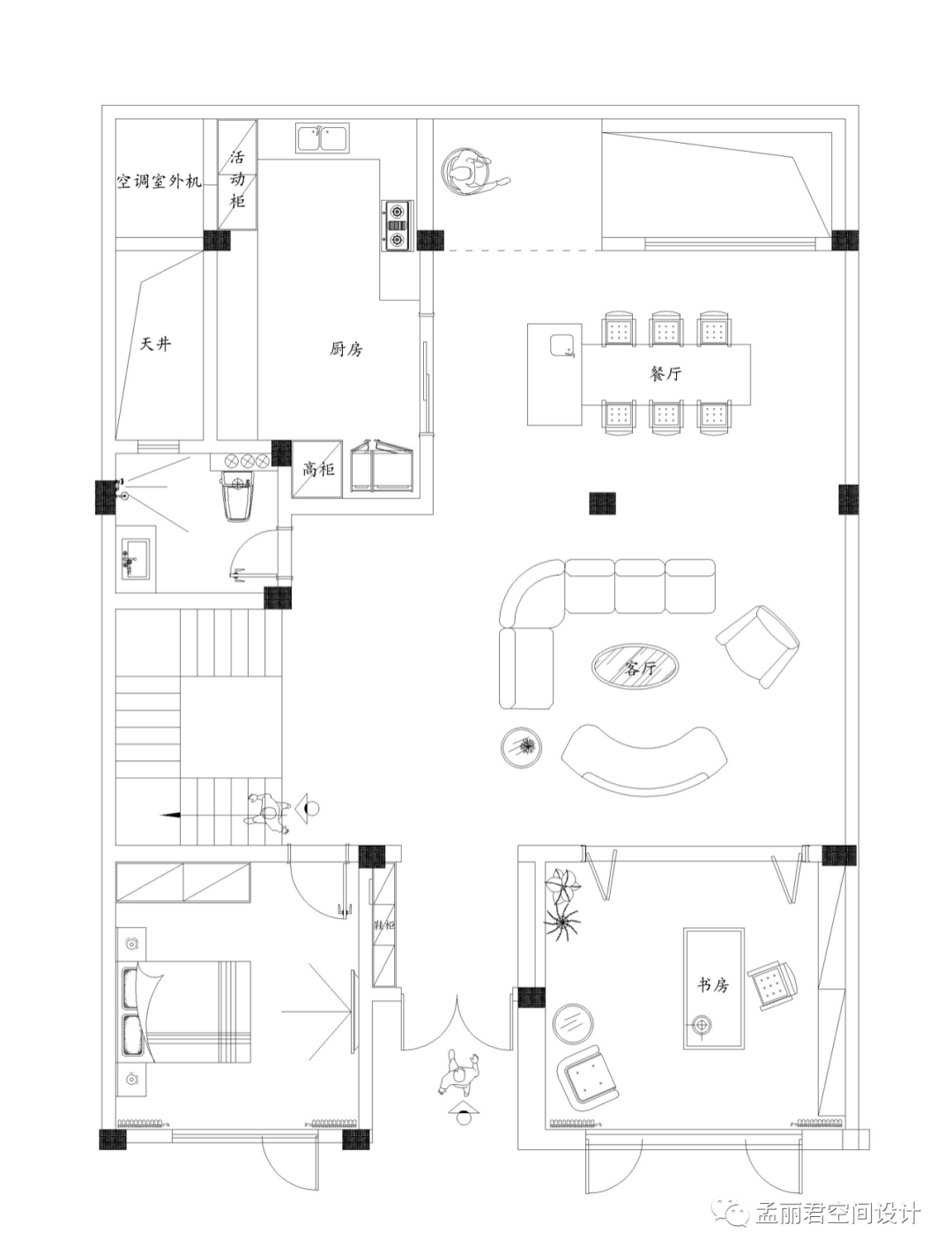简影 | 极简风格的绿城玫瑰园二期别墅设计-7