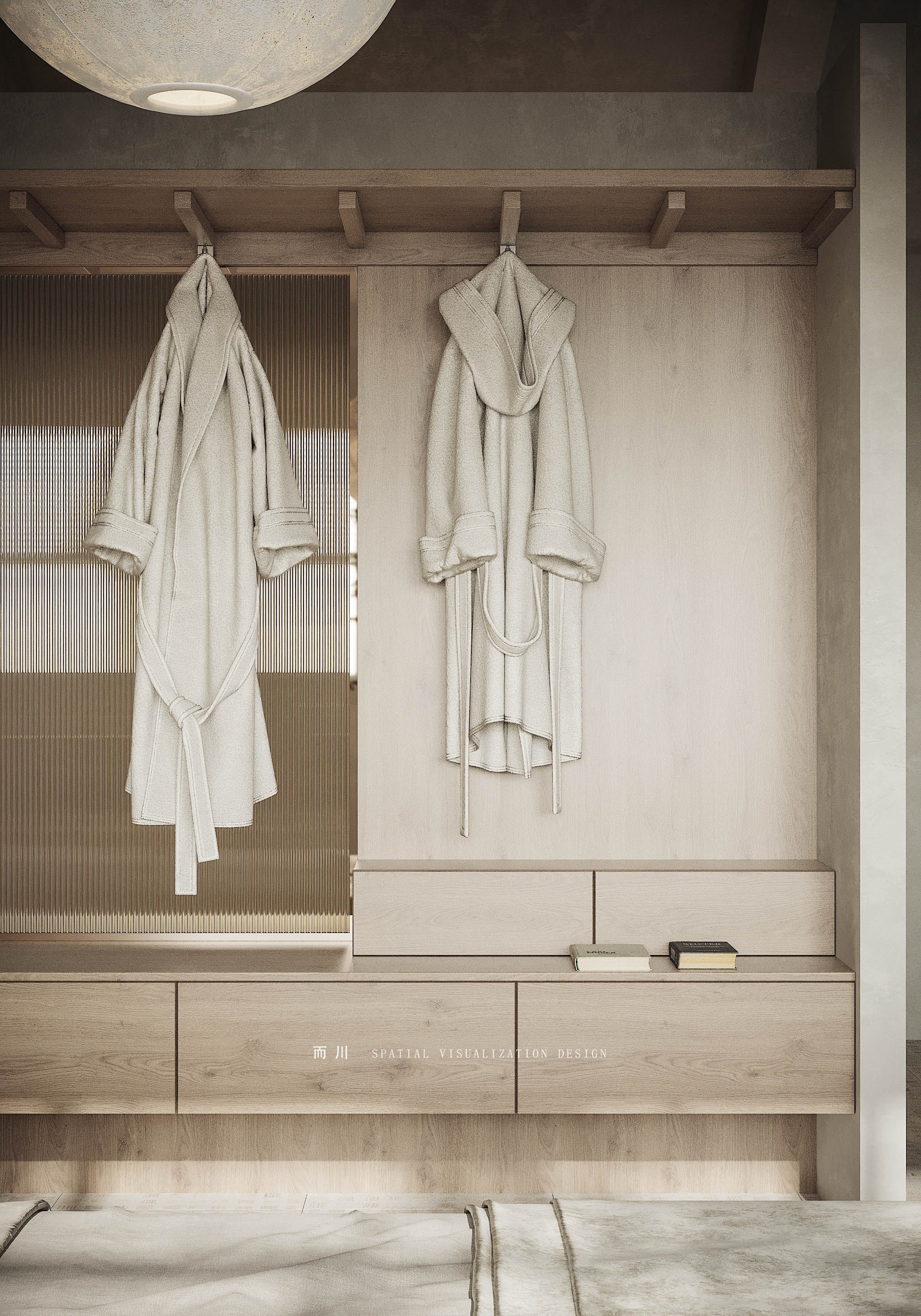 自然之美,侘寂民宿设计丨而川空间可视化工作室-3