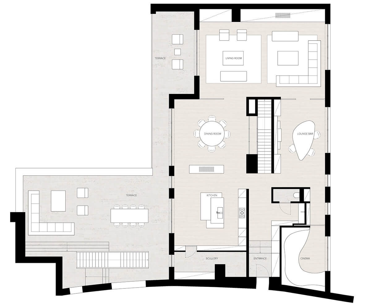 布鲁塞尔尚邦建筑群的顶层公寓-16