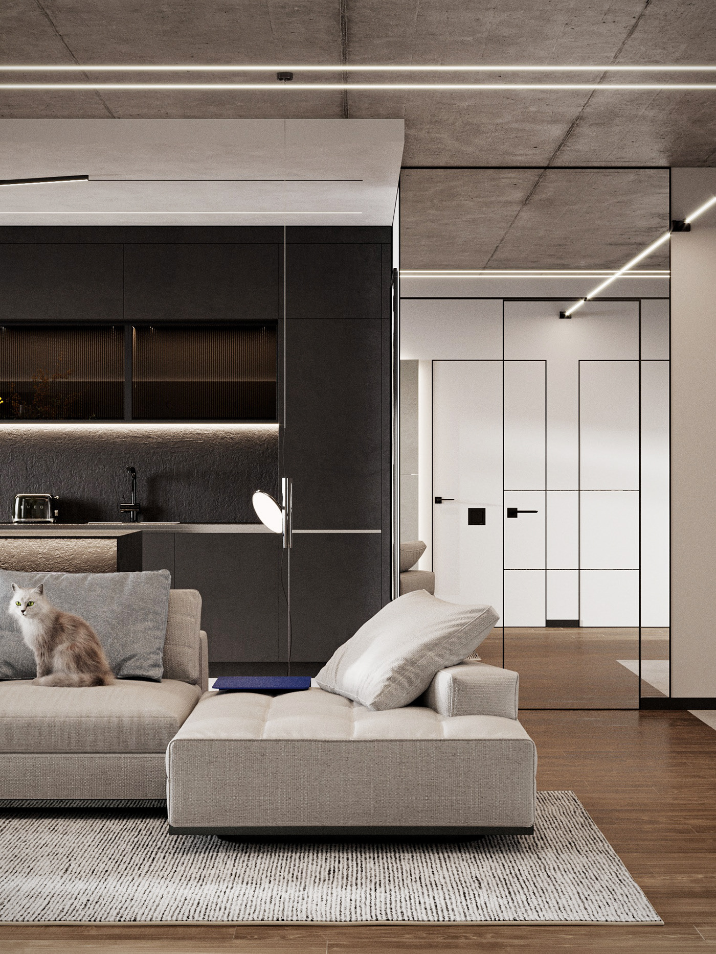 乌克兰 90㎡住宅空间设计-4