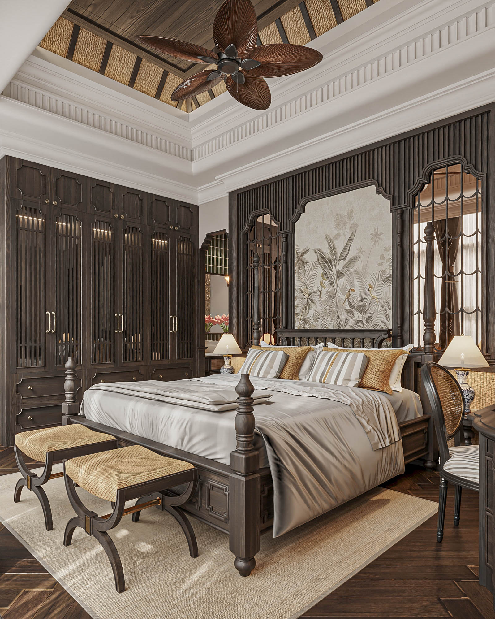 INDOCHINE 主卧丨越南河内-10