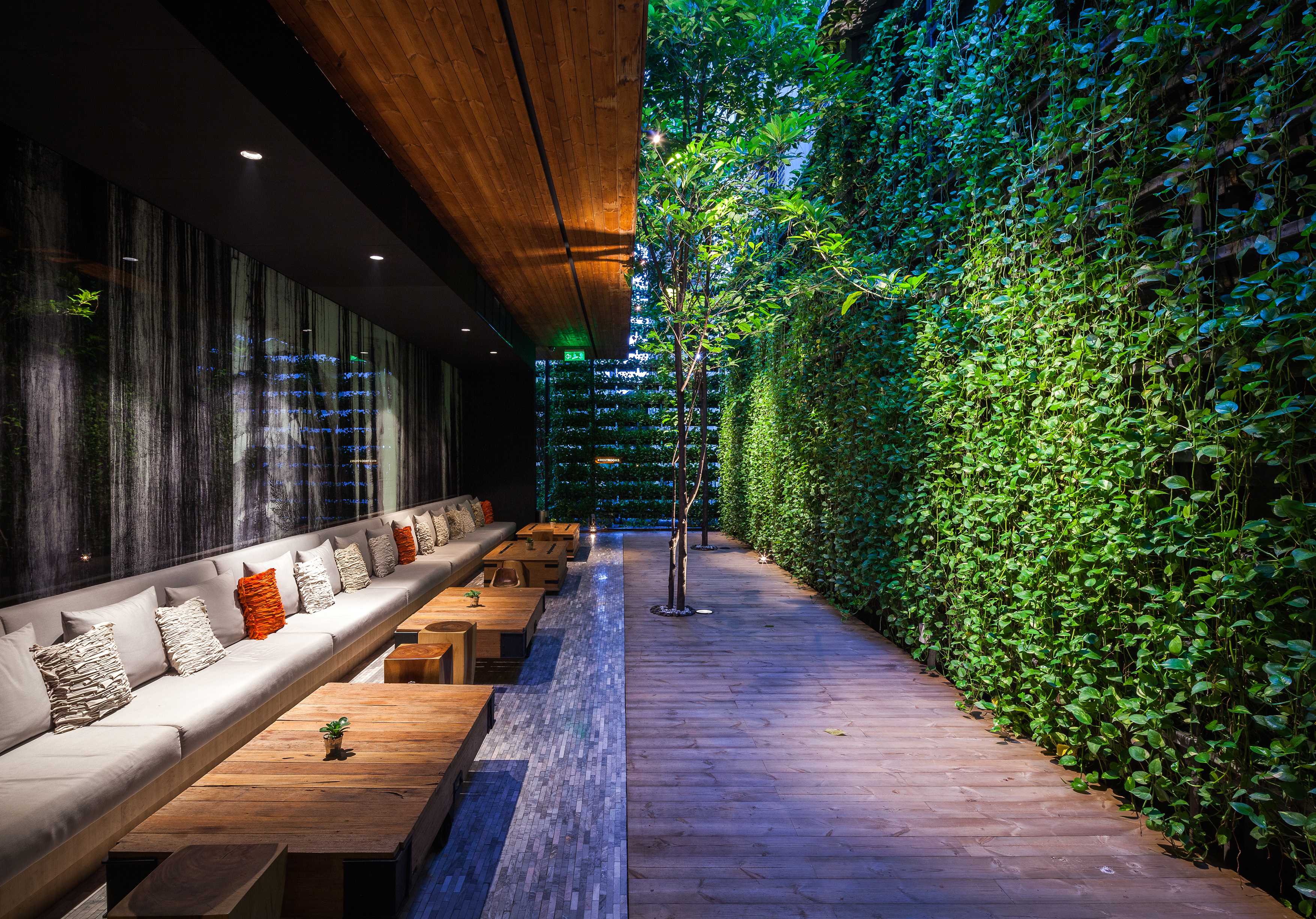 曼谷繁华区的绿色秘境 | 榕树下的 Ad Lib 酒店花园-17