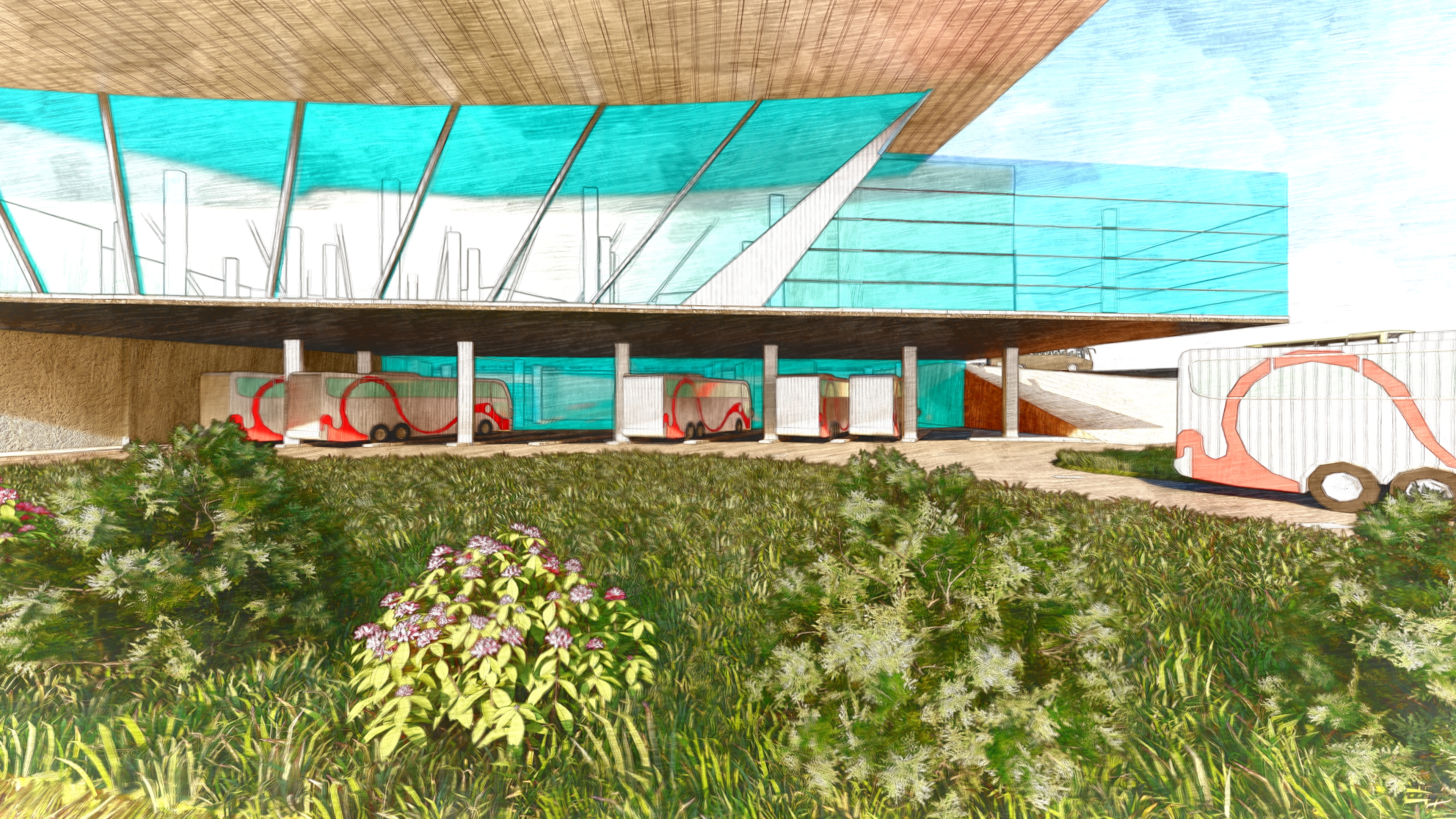 公交终点站 / 巴士终点站丨EgyptAswan-3