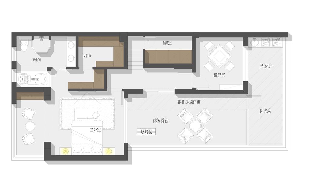 180m²美式轻奢大平层-5