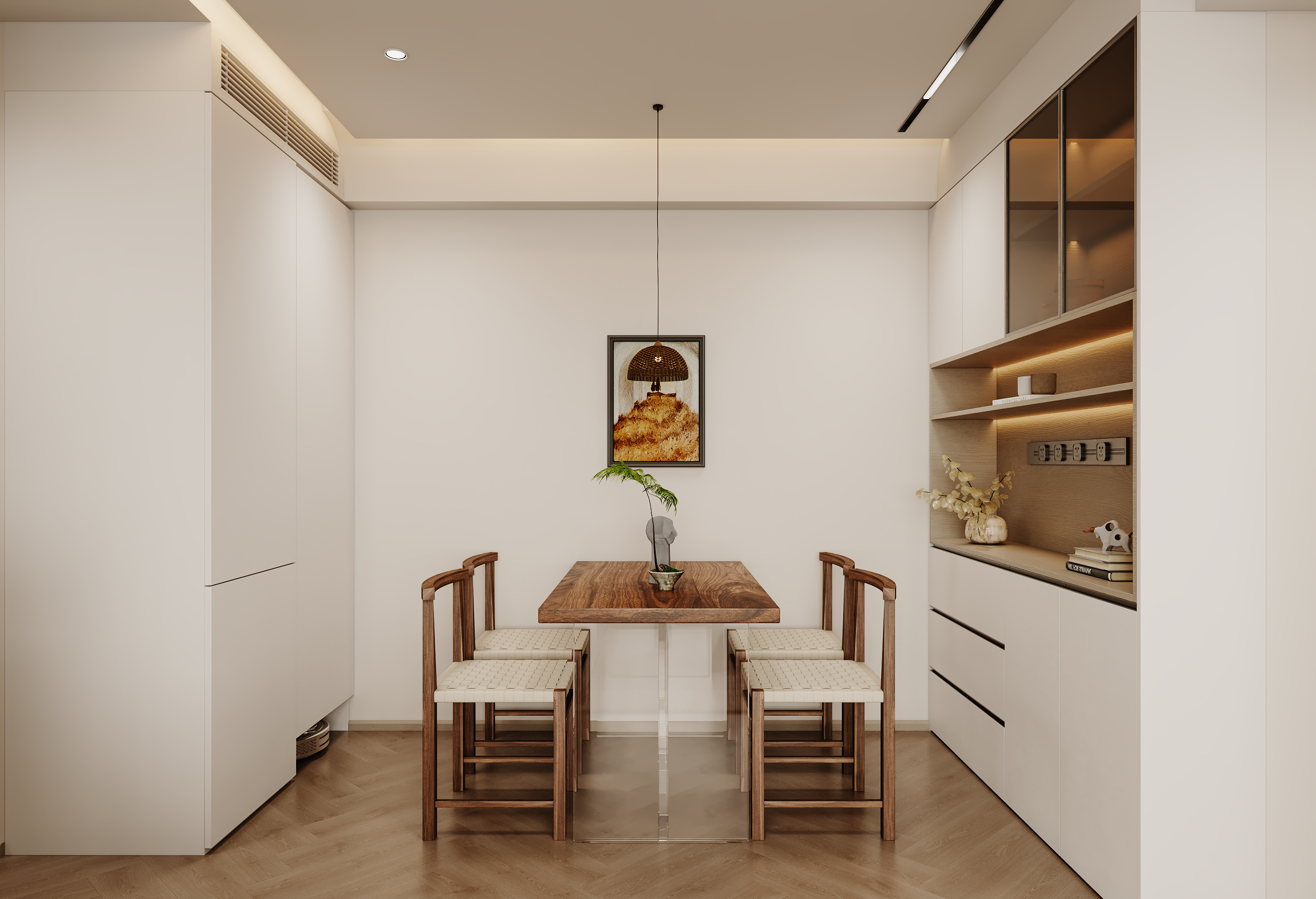 香港荃湾海滨花园奶油日式风-1