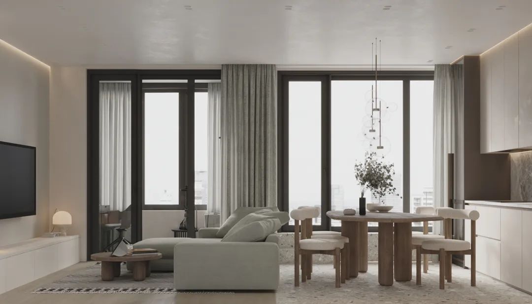 奶白色极简主义设计丨美国纽约丨Tetiana Aleksandrenko-29