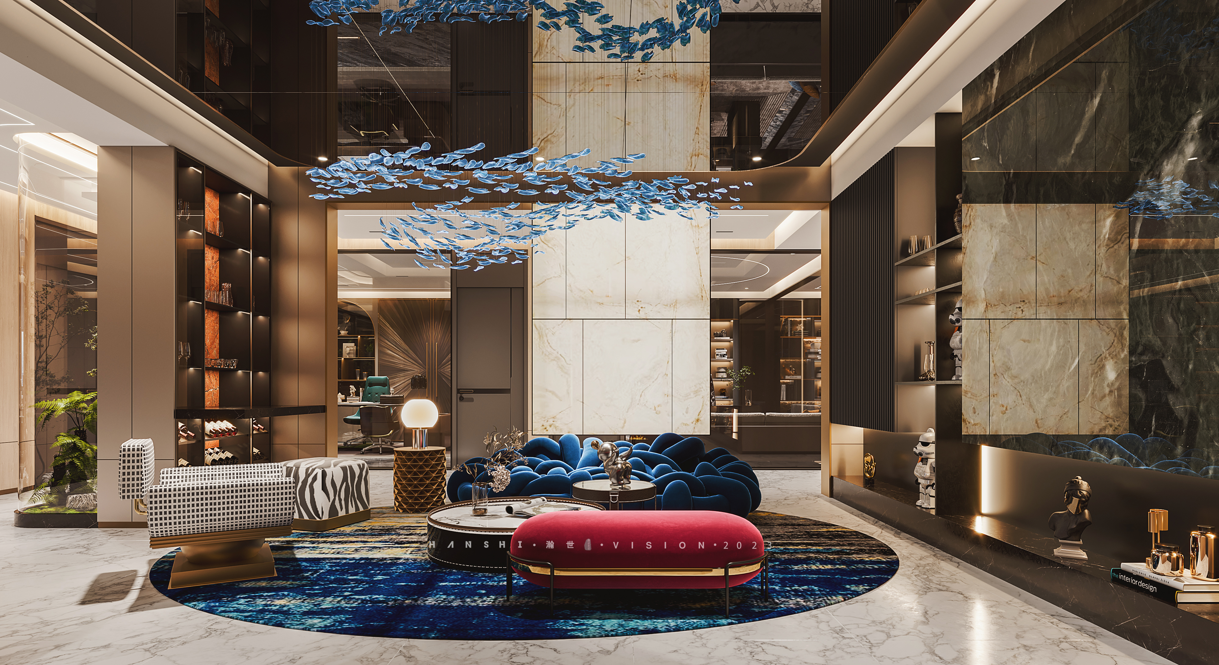 现代高奢办公室-瀚世表现-1