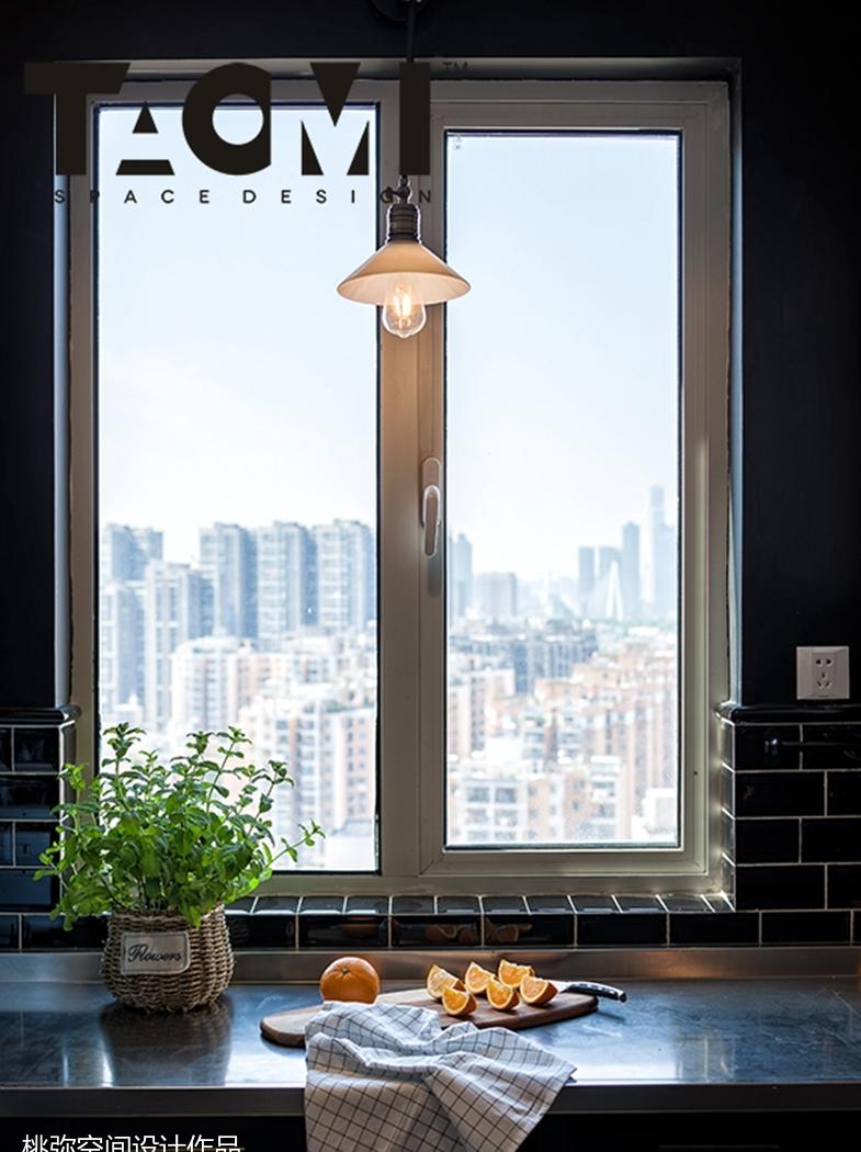 桃弥设计 | 工业风平层住宅,灵活布局与复古元素完美融合-9