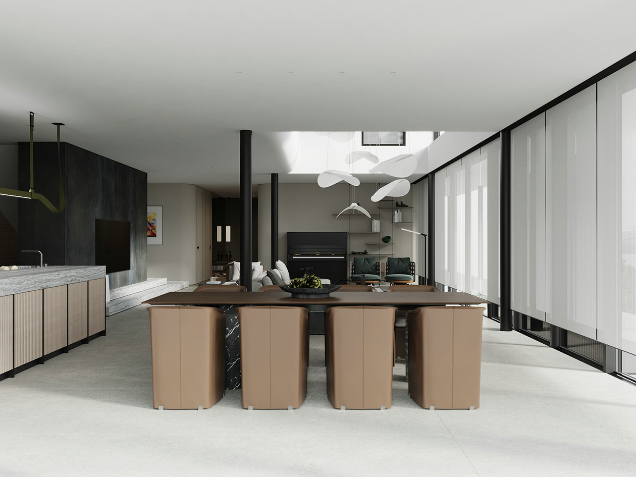 简约风大平米住宅设计 超精致！-8