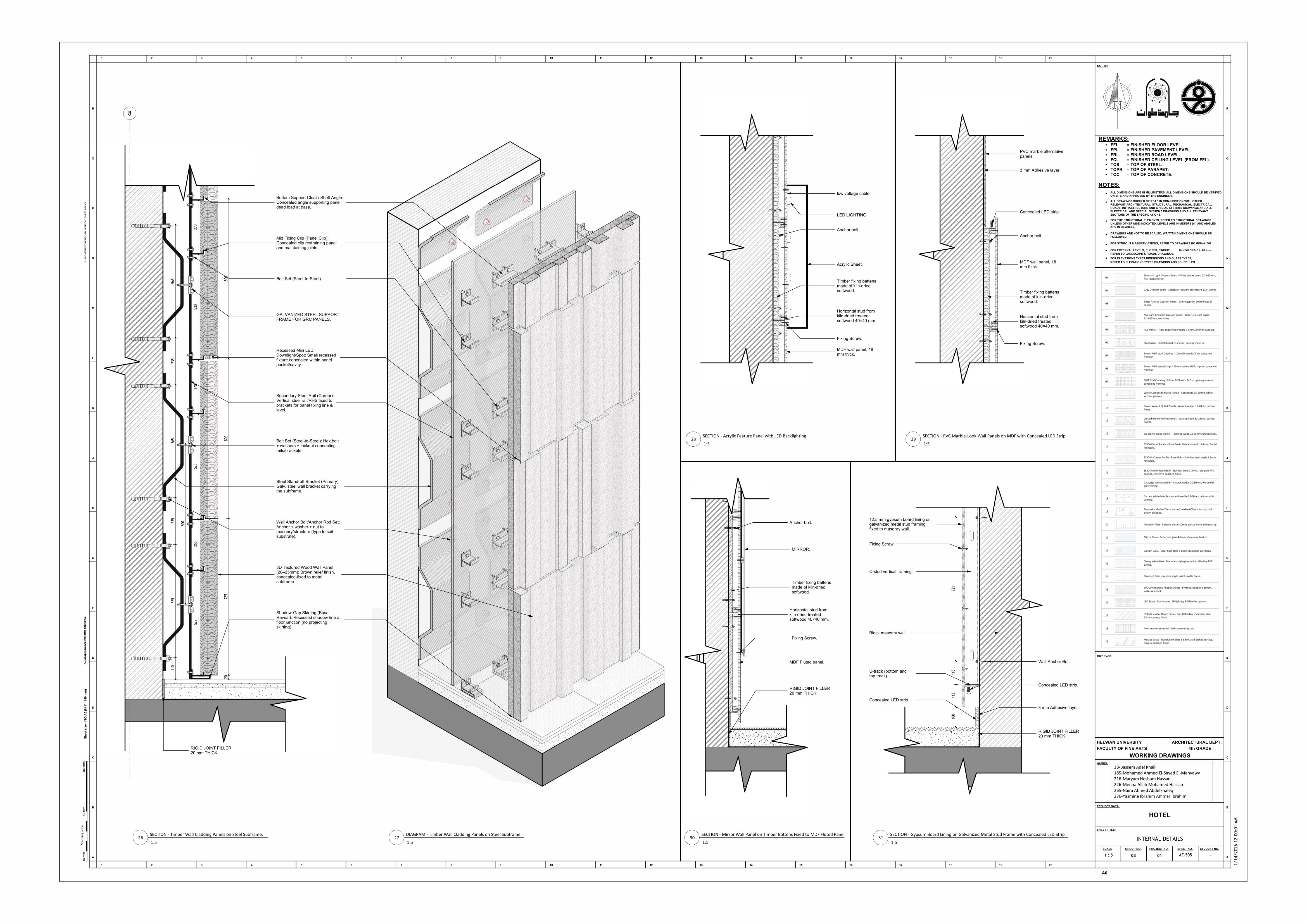 Blue Hotel | 3-Star Hotel Working Drawings-107