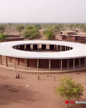 A Small primary school in Burkina Faso -Western Africa