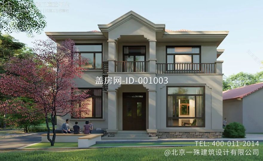 【设计师案例】土建参考造价48万,面宽12.8m×进深11.9m浙江宁波二层欧式别墅-25