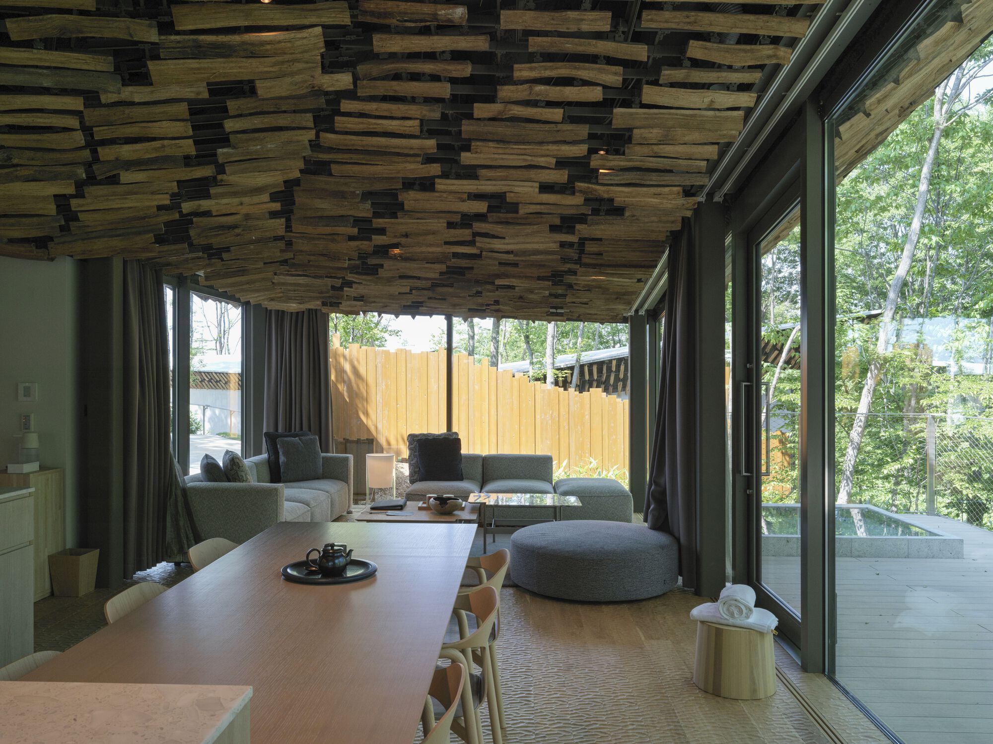 Snowpeak Field Suite 水疗中心总部丨日本丨Kengo Kuma & Associates-34