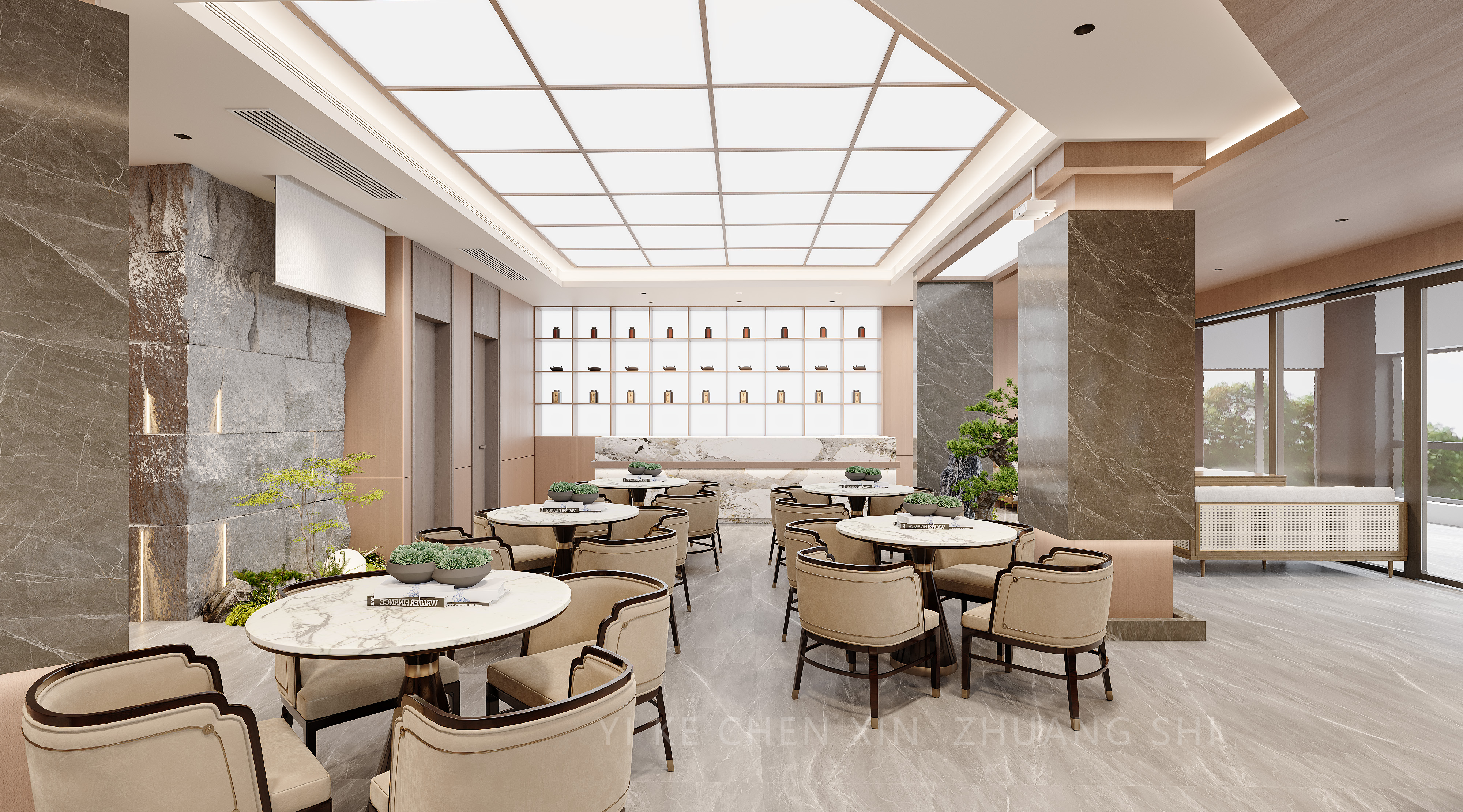 新案效果图 ||  三品茶府-1