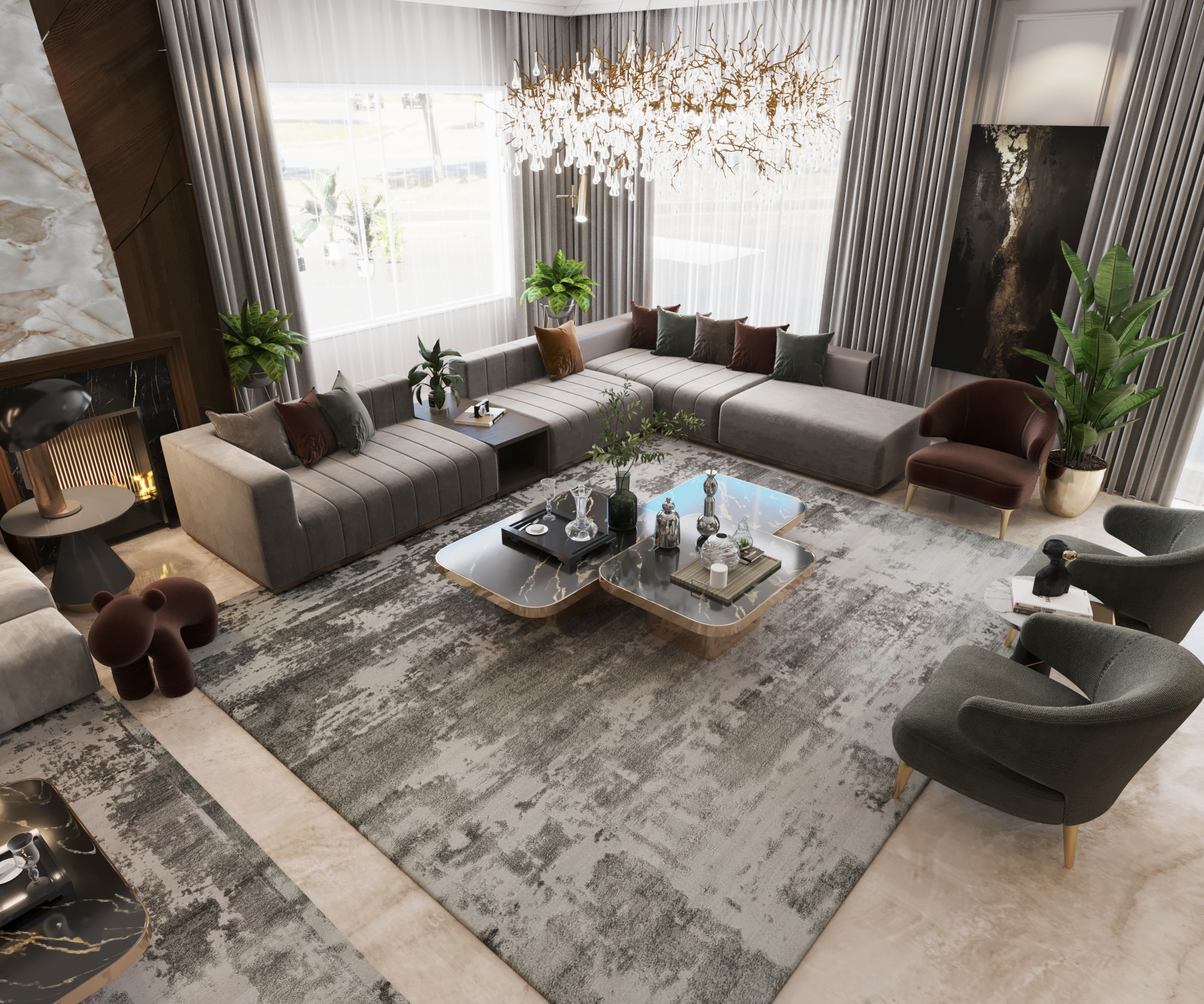 Reception design ..new villa-4