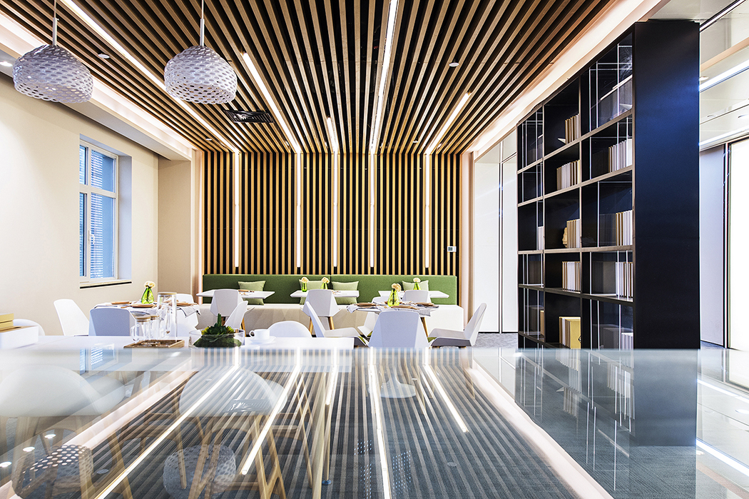 香榭蒂新作丨自然平衡，知识共享时代的智慧办公空间 — 济南绿地国金中心-31