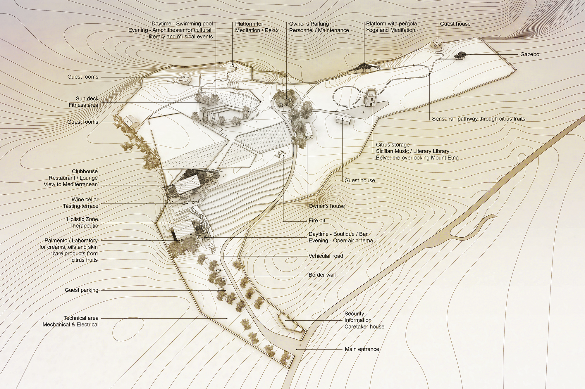 柑橘山丨意大利卡塔尼亚丨Matteo Cainer Architecture-13