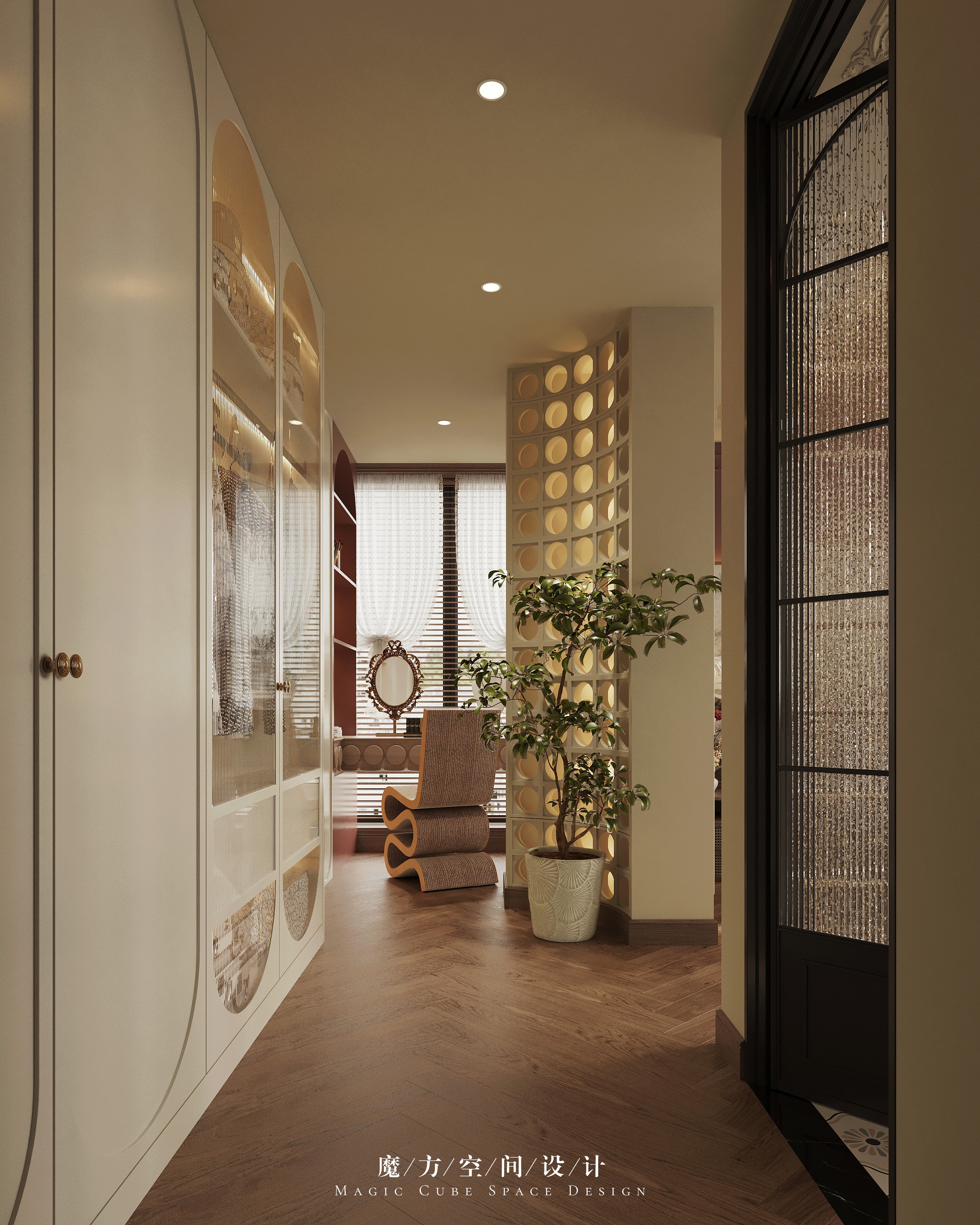 义乌•法式复古别墅设计丨中国丨魔方空间设计-34