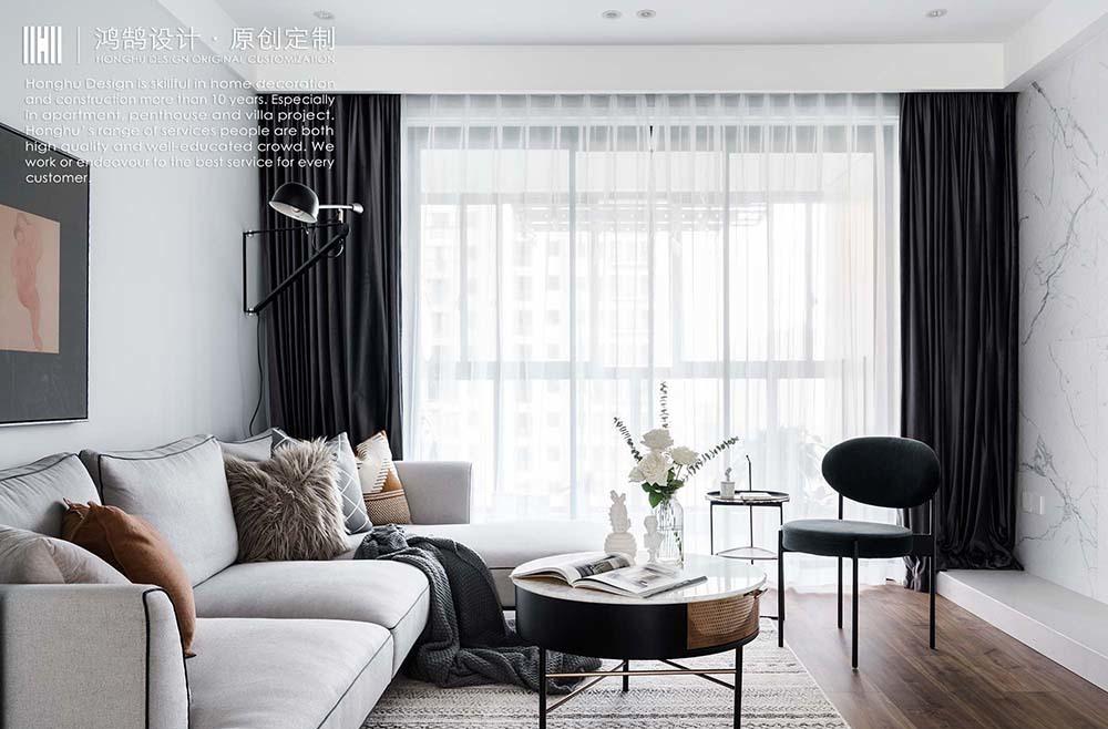 打通北阳台,打造观景吧台休闲区-3