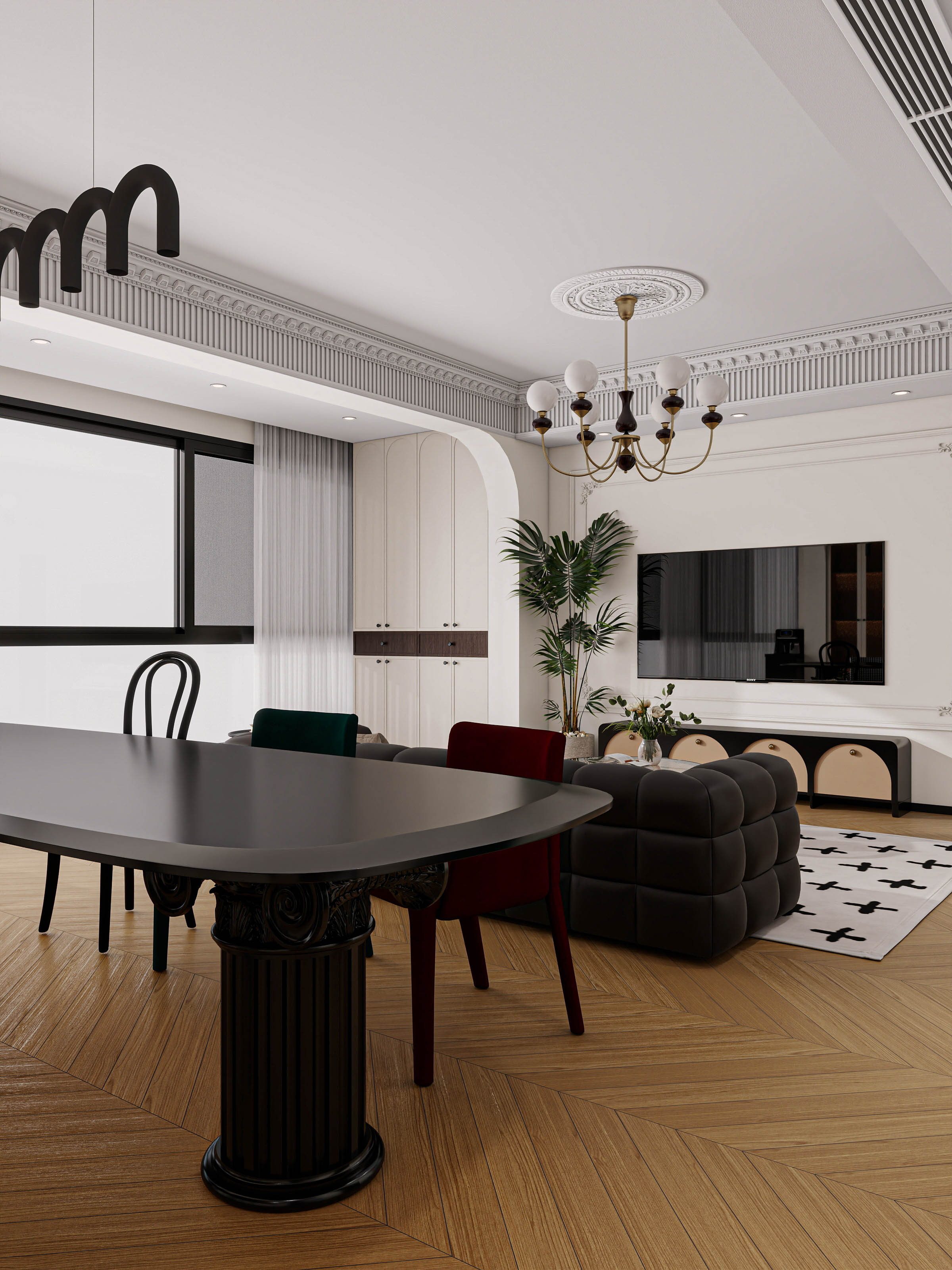 四川成都大邑滨江新城（138平方复古法式四居室）-14