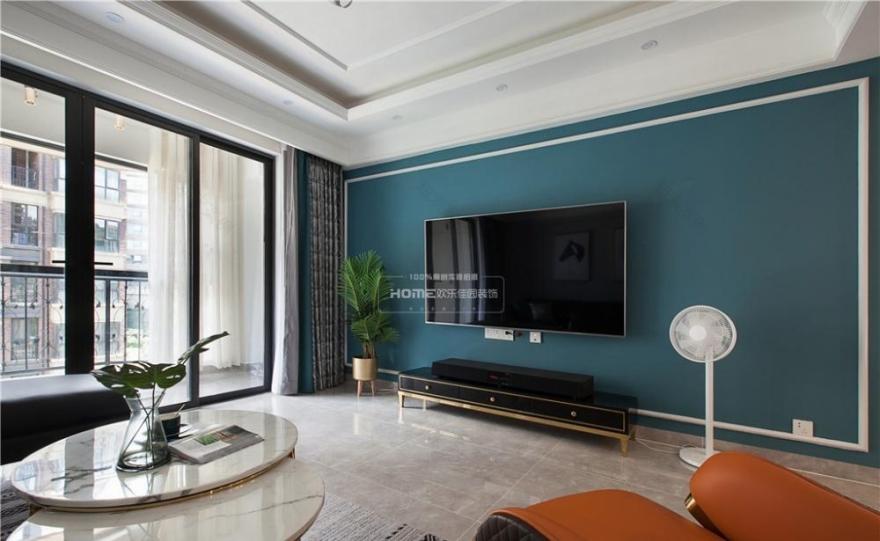 飞行员四室独居,蓝调轻奢尽享时尚生活-10