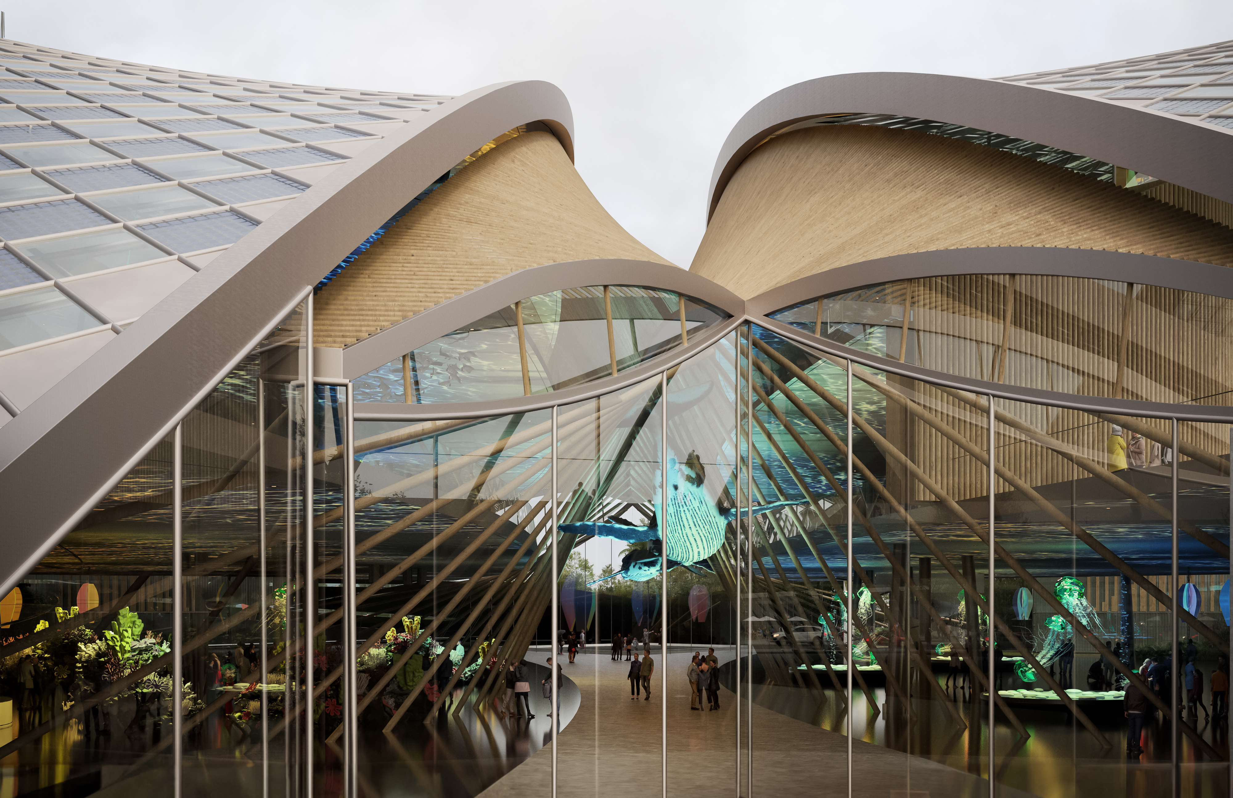 优秀奖方案 | 三亚崖州湾科技城文体中心（深海博物馆及体育中心） / EMBT+霍普股份-8