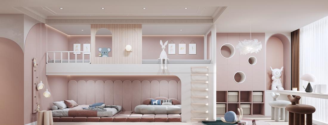 灵动弧形原木风 都市中的宁静港湾-33