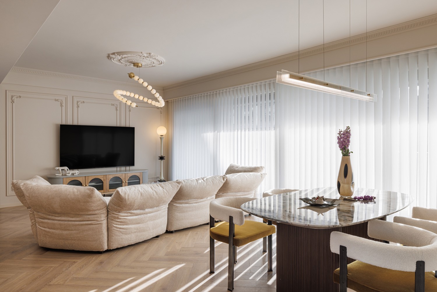 轻法式温馨宅邸丨中国重庆丨琢信装饰-0