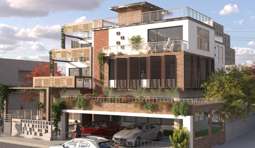 陶土面纱住宅-6