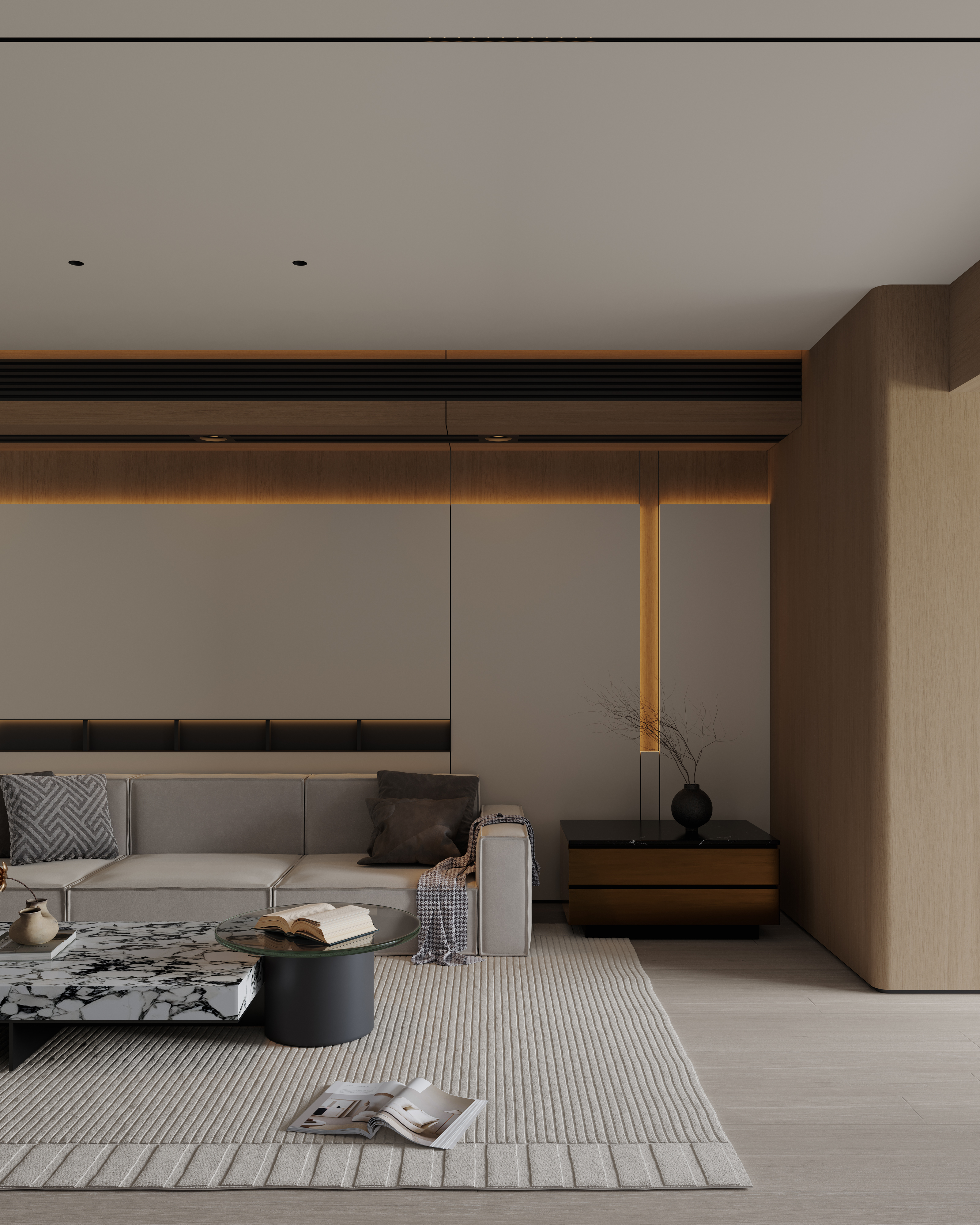 意式大平层  客餐厅-5