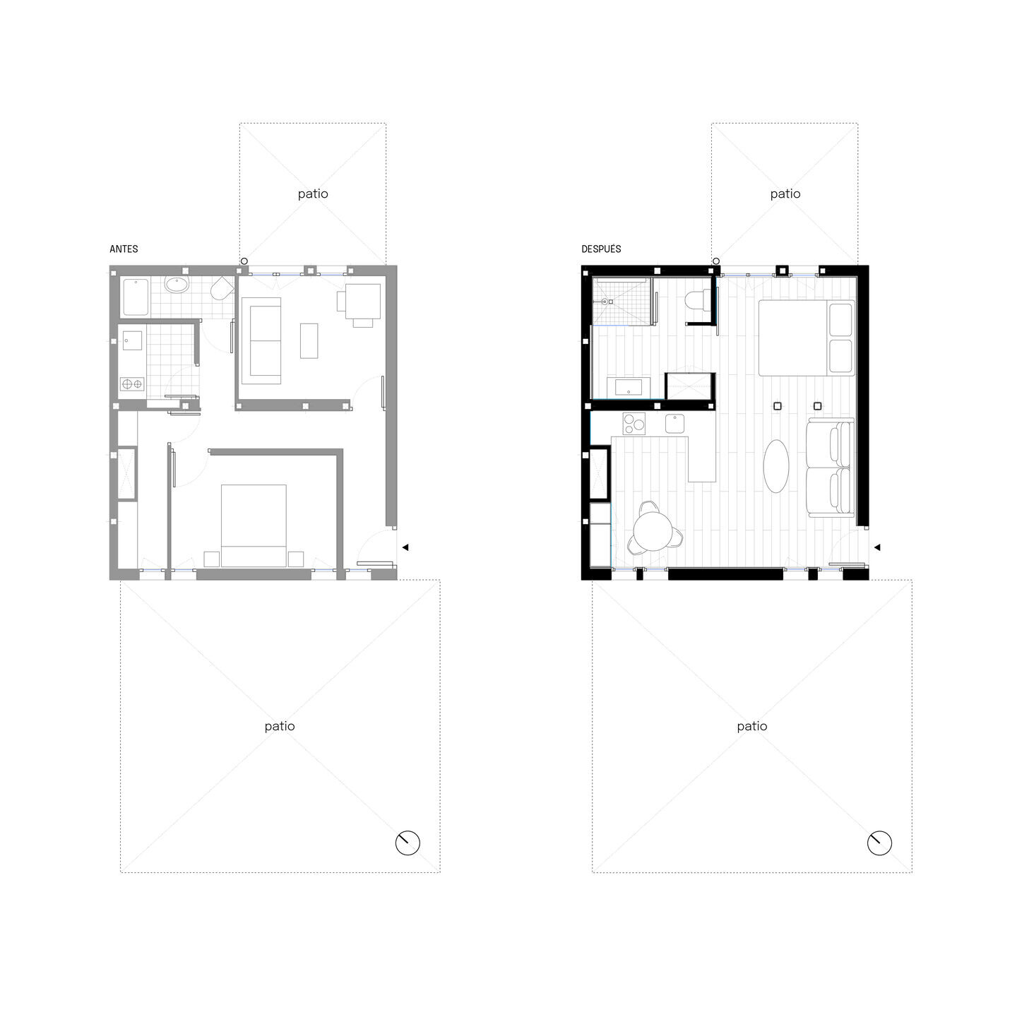 马德里 Flat White 公寓丨西班牙马德里丨gon architects-36