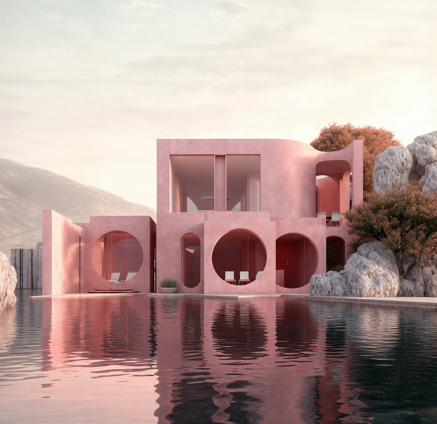 野兽派水上别墅丨意大利丨Cristina La Porta Studio-13