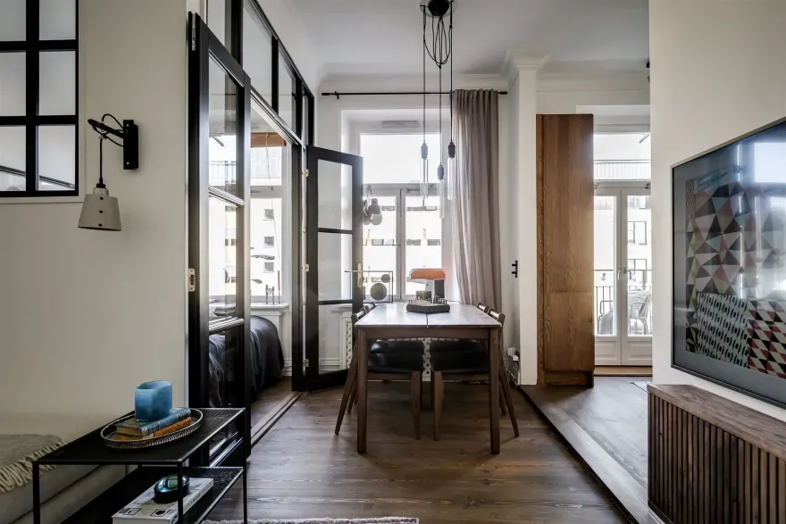 36m2 小户型工作室,超大厨房成亮点-4