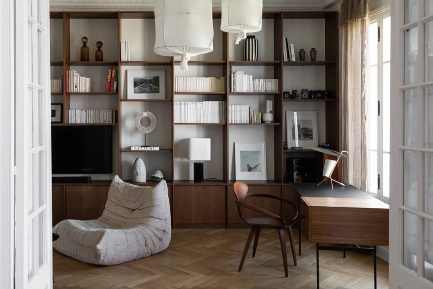 灰泥、大理石和设计师家具:尼斯的公寓-13