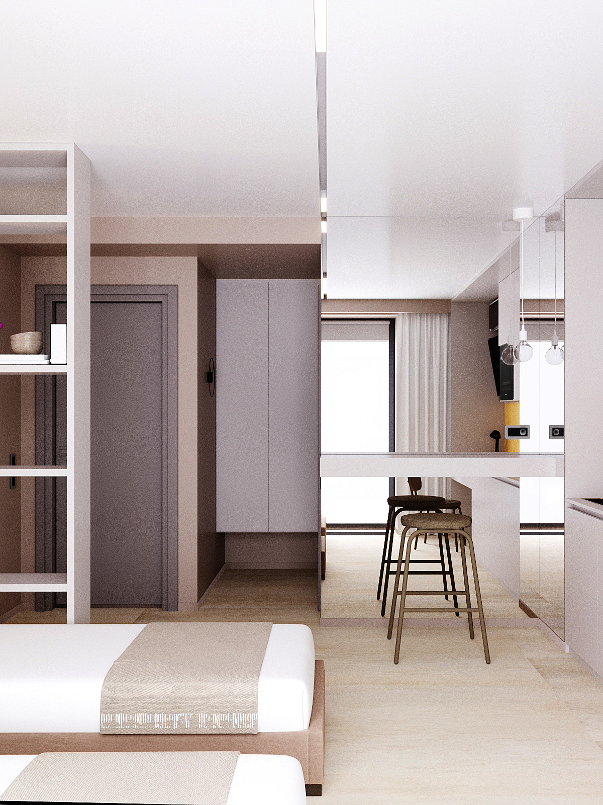Design of small guest apartments in Moscow-3