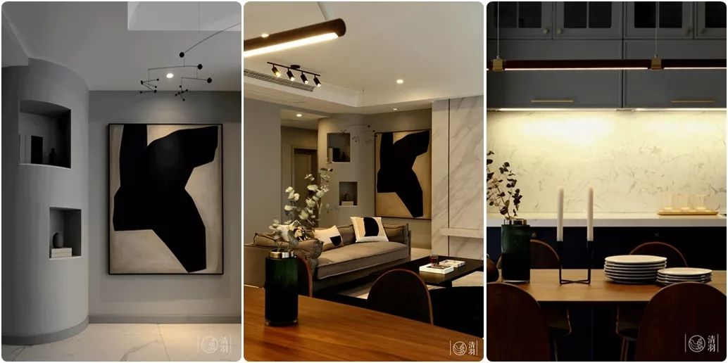 幸福诠释家的温暖——现代精致四口之家设计-4