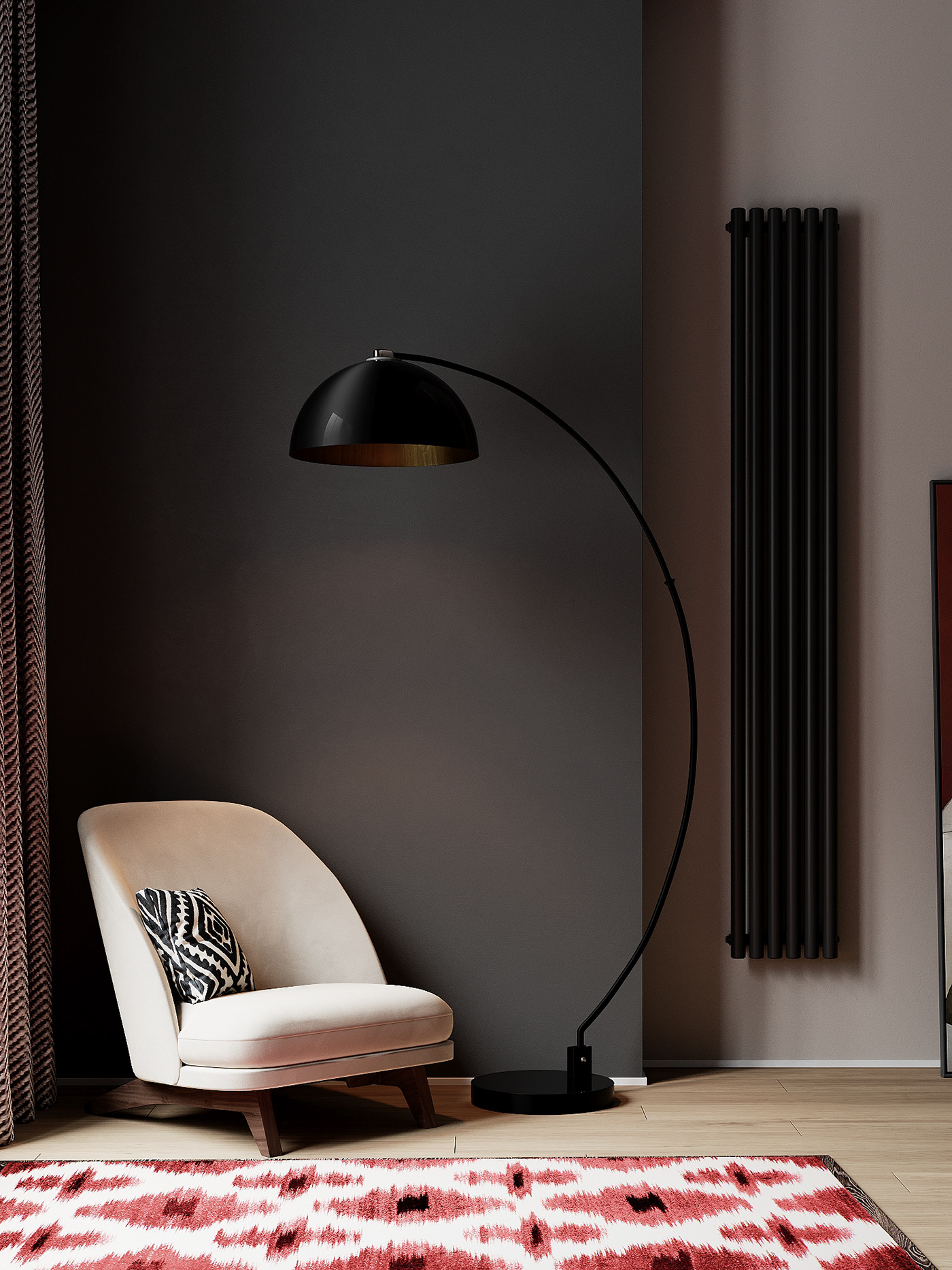 浅灰色与绿色打造舒适凉爽夏日-13