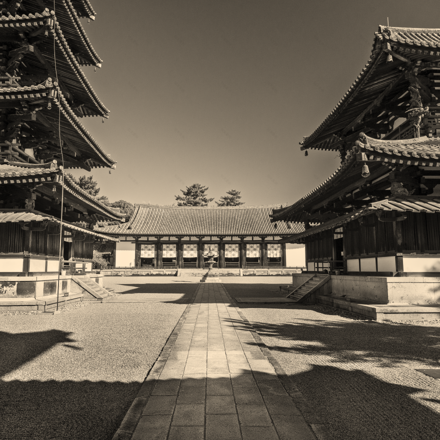 HORYUJI,最古老的木制建筑丨日本奈良丨HashiLaboratory-23