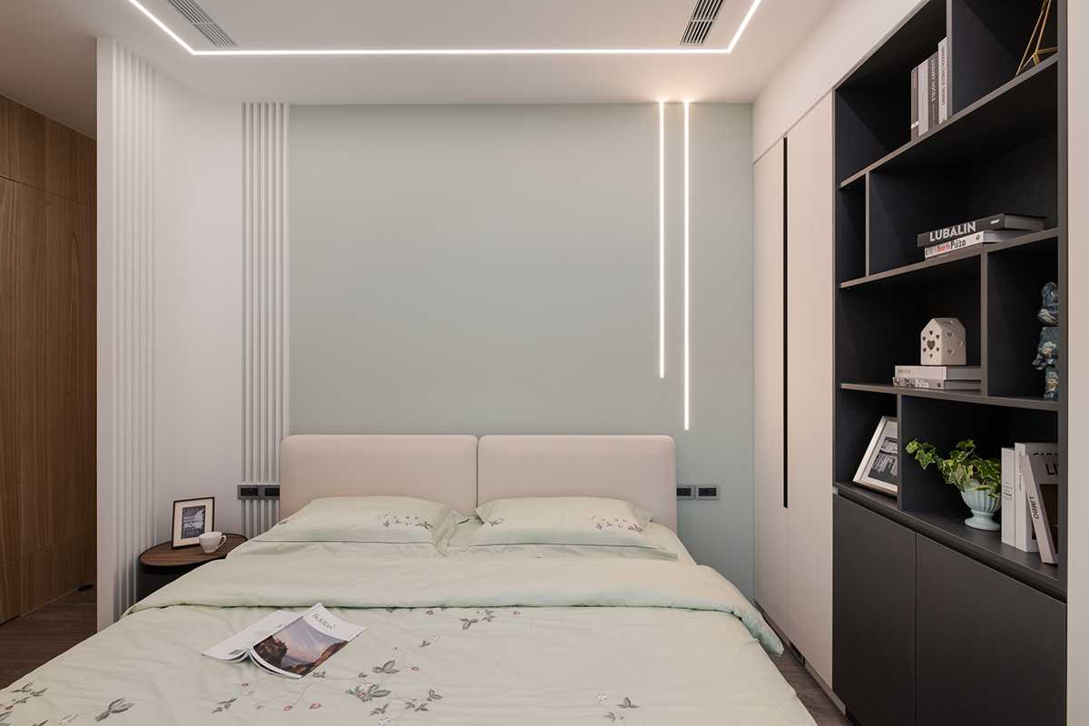 家装设计案例鉴赏——现代简约风度假感三居室-31