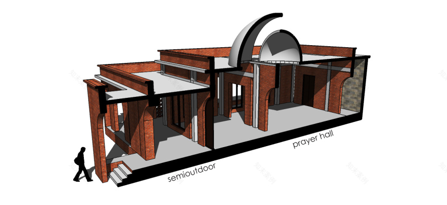 孟加拉国 Teradol 社区清真寺 传统与现代融合-4