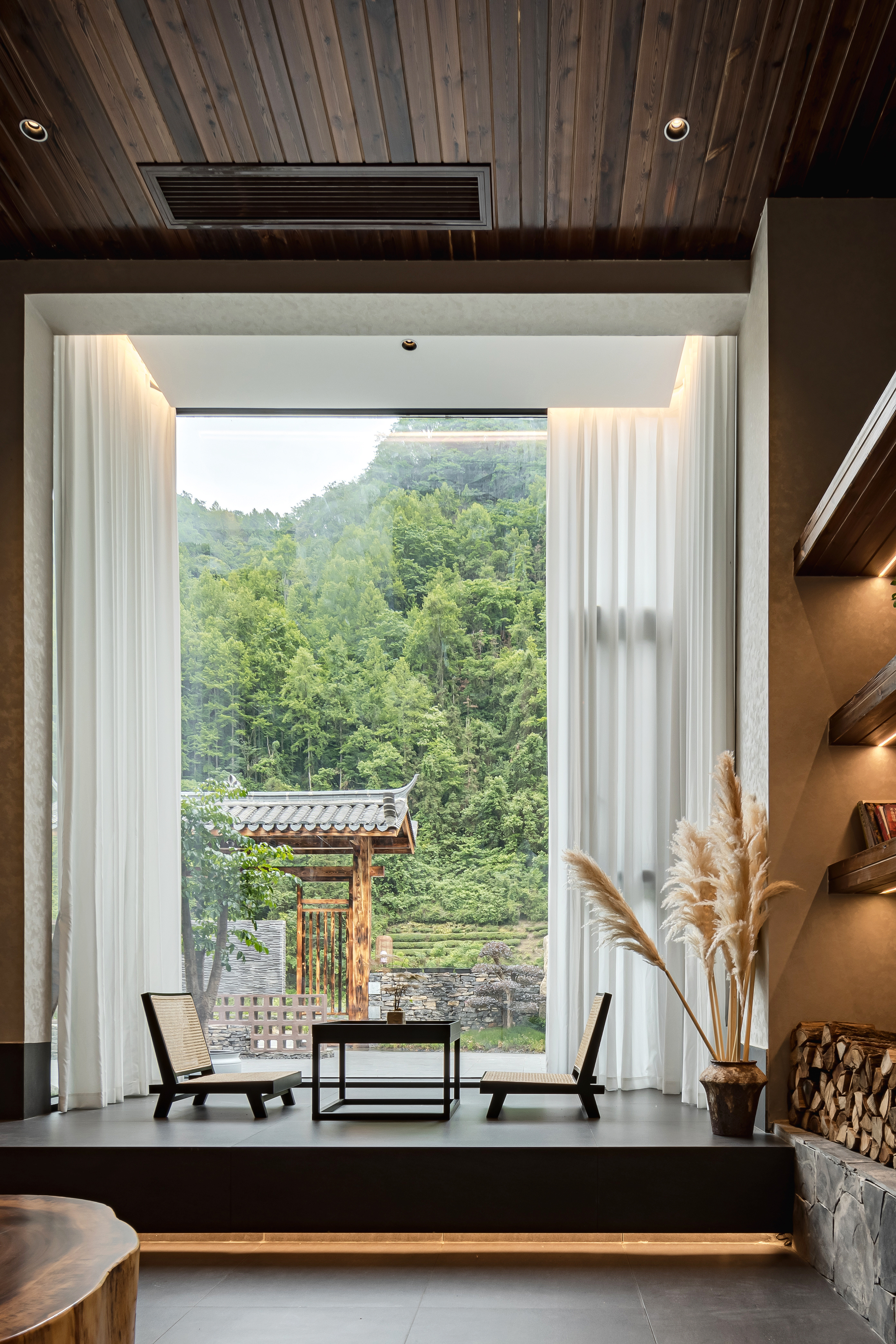 五峰如院庭院餐厅丨中国湖北丨宜昌拾间设计-20