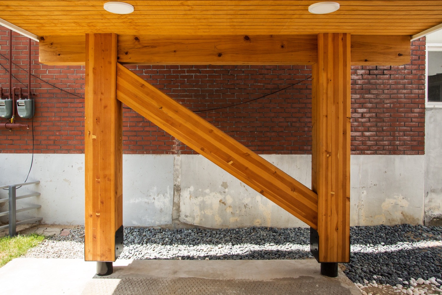 韩式住宅的倾斜"ㄷ"形外墙设计-35