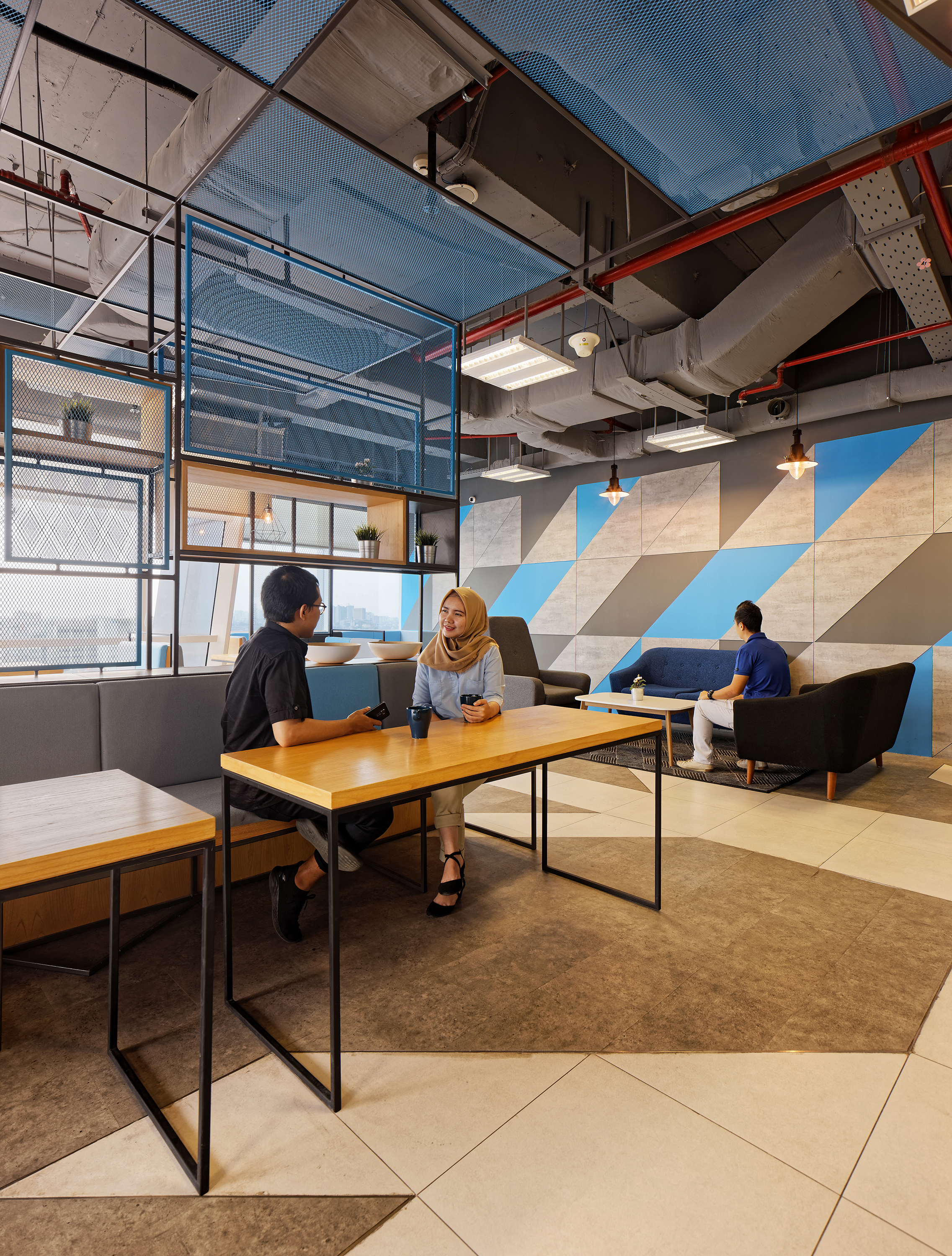 斜线工业风，打造灵动办公空间-34