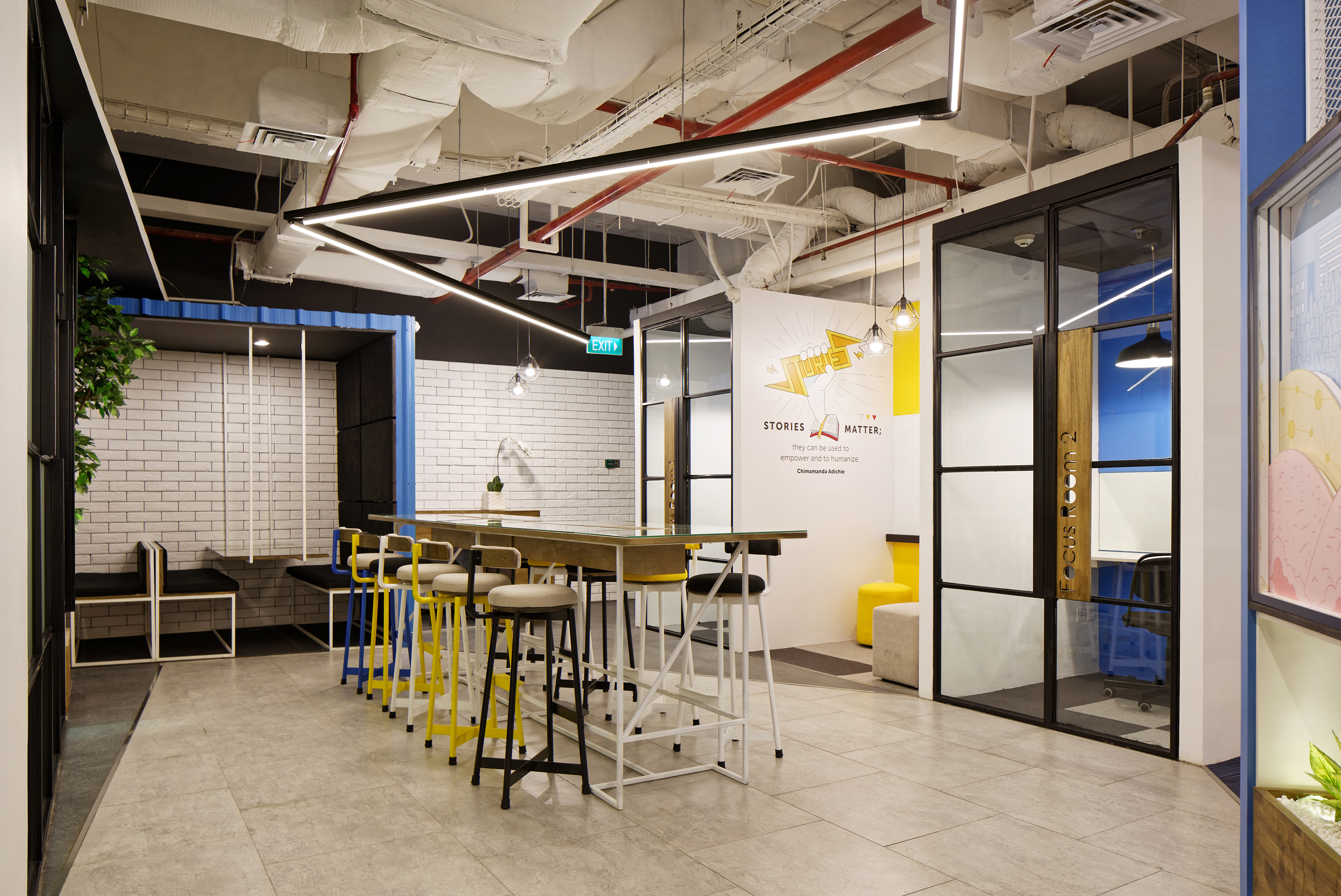 蓝工业风旅图办公室设计-30